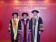 PolyU presented the Degree of Doctor of Business Administrative, honoris causa to Mr David Mong. (From the left, Mr Chan Tze Ching, Chairman of PolyU Council, Mr David Mong and Prof. Timothy Tong, President of PolyU)